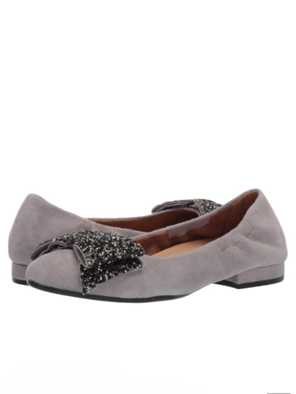 Aerosoles Women's Hang Out Closed Toe Flat Black with Rhinestone Bow size:8.5